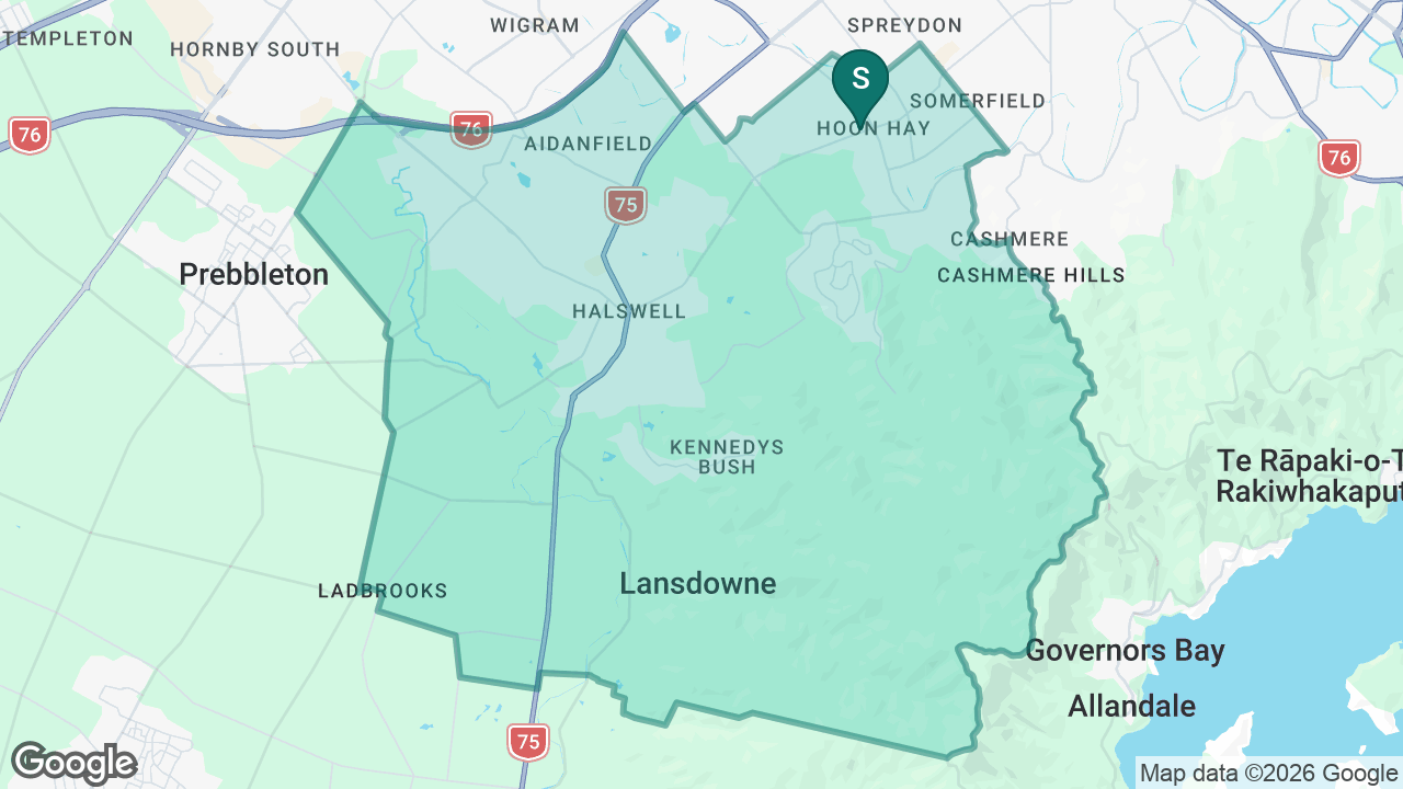 Our Lady of the Assumption School (Chch) static school zone map