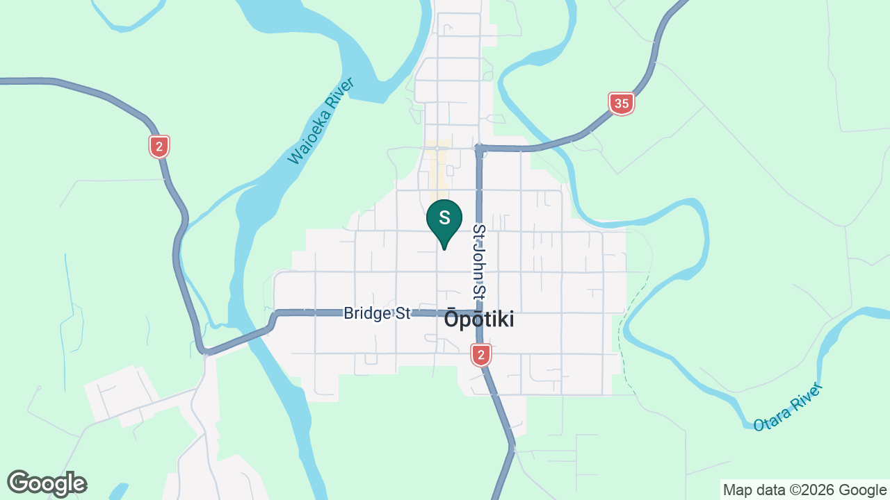 Opotiki School static school zone map