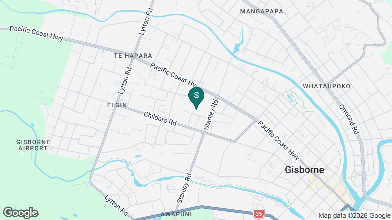 Te Kura Kaupapa Maori o Horouta Wananga static school zone map