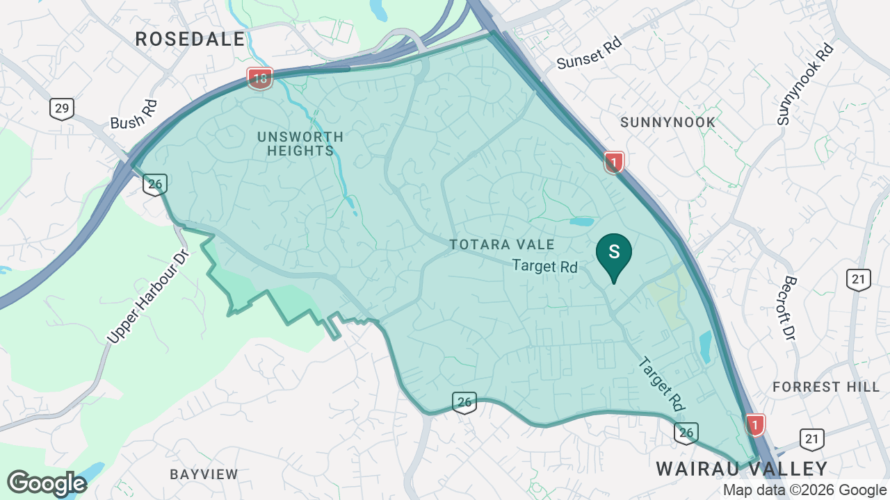 Target Road School static school zone map