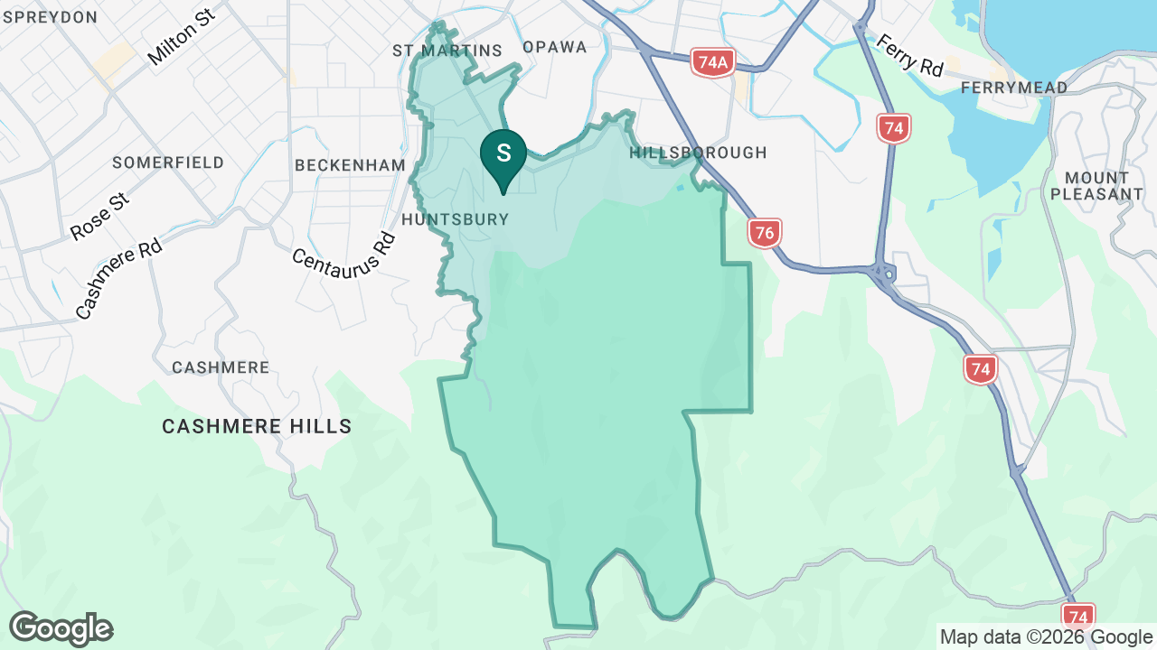 St Martins School static school zone map