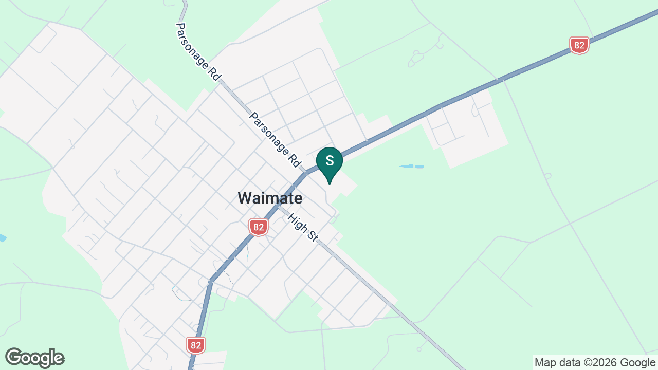 St Patrick's School (Waimate) static school zone map