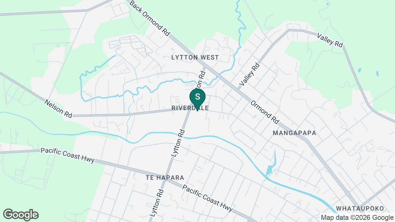 Riverdale School (Gisborne) static school zone map