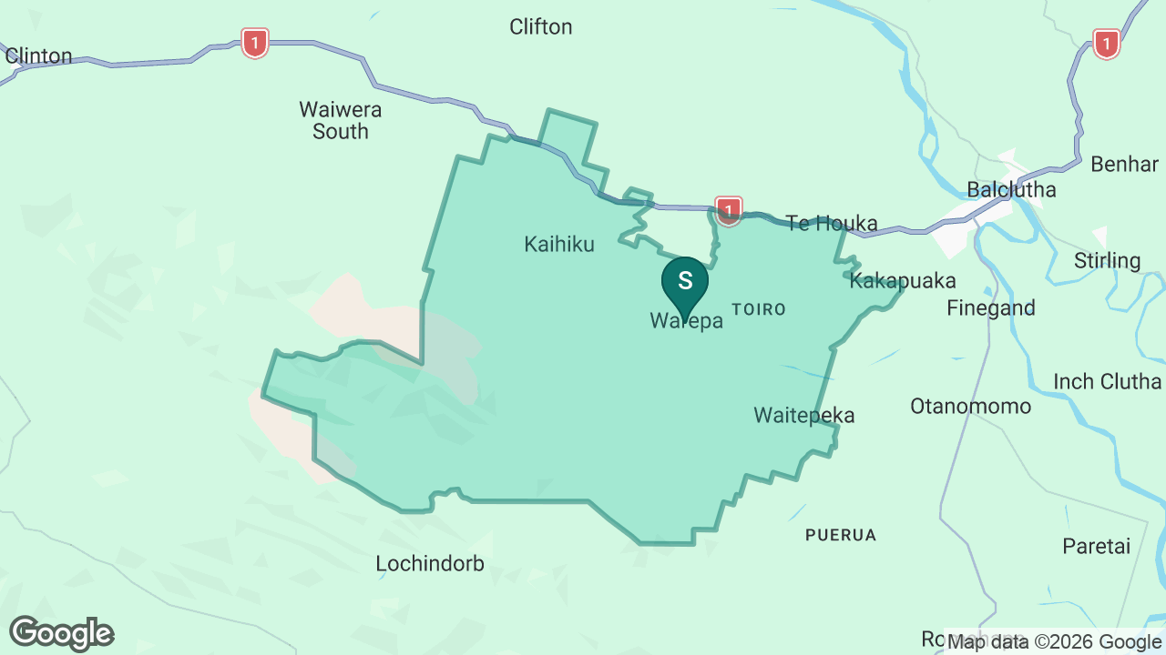 Warepa School static school zone map