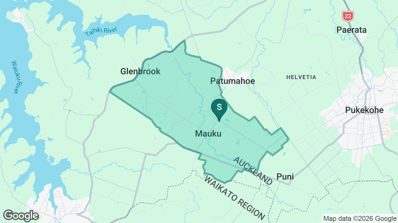 Mauku School static school zone map