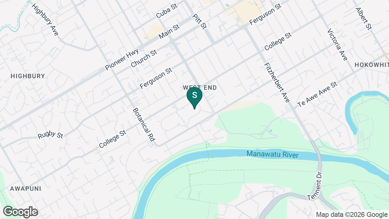 Manawatu Community High School - Manawatu Kura a Iwi static school zone map