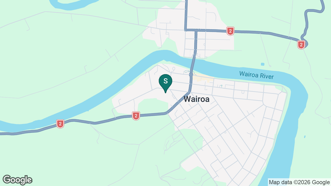 Wairoa College static school zone map