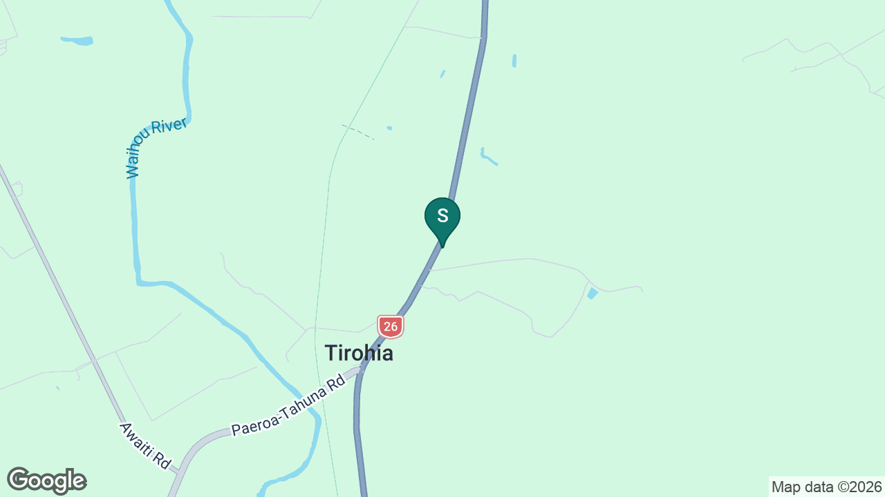 Tirohia School static school zone map