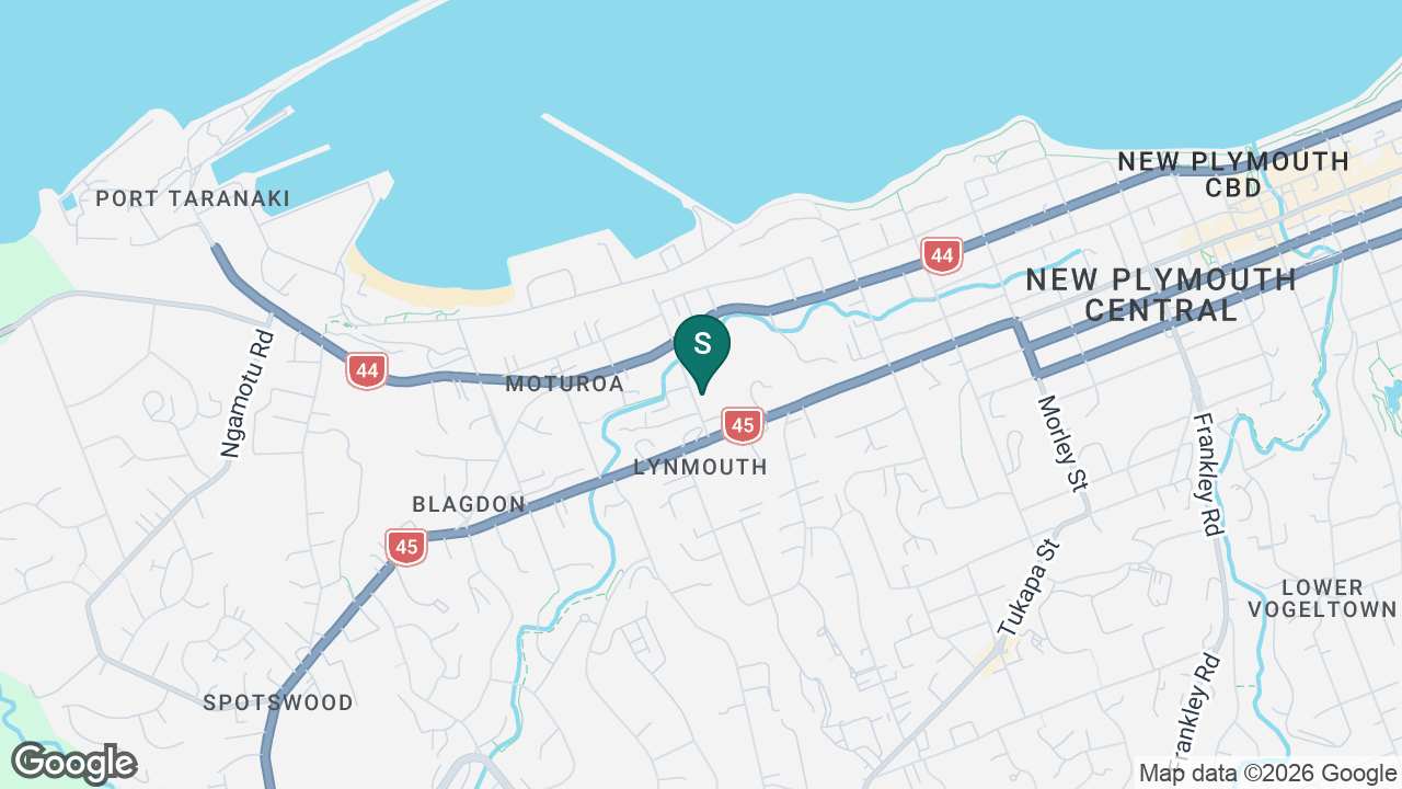 St Joseph's School (New Plymouth) static school zone map