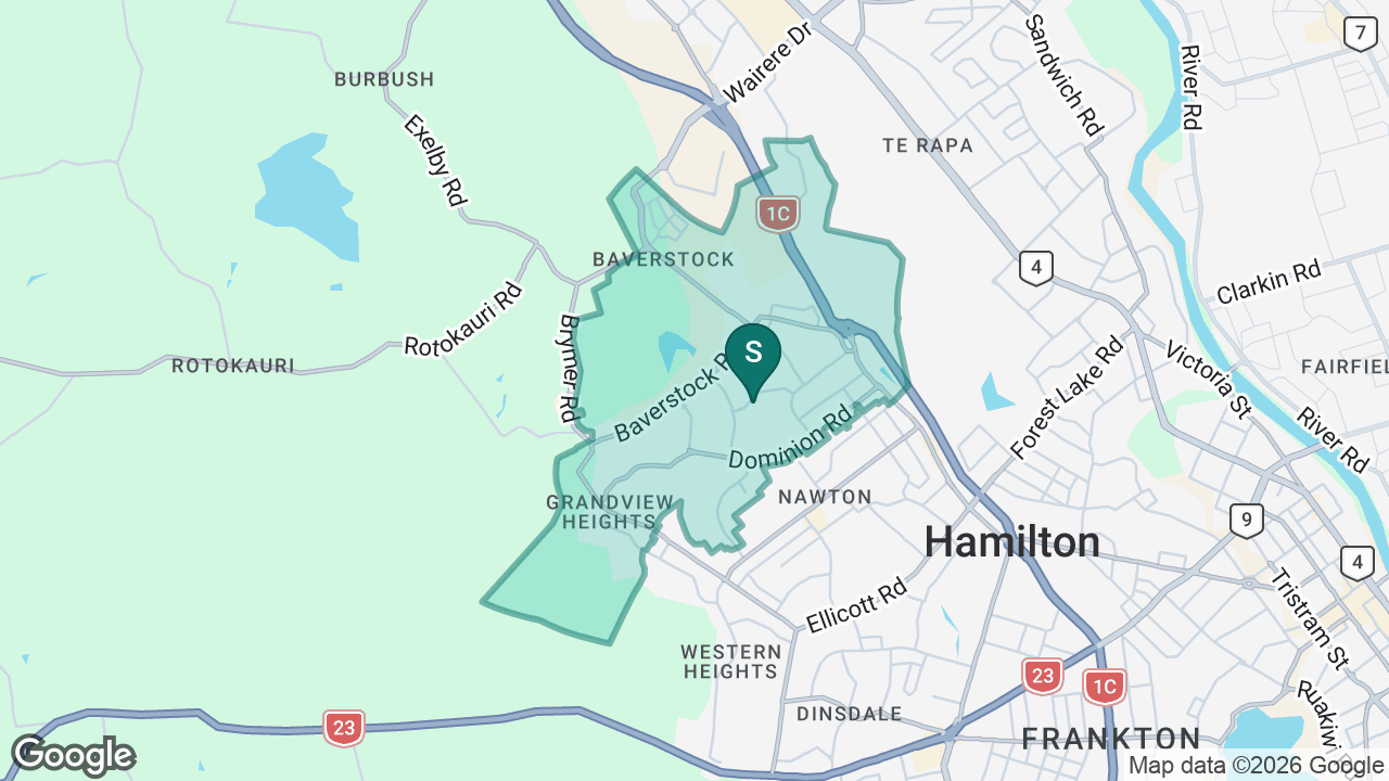 Crawshaw School static school zone map