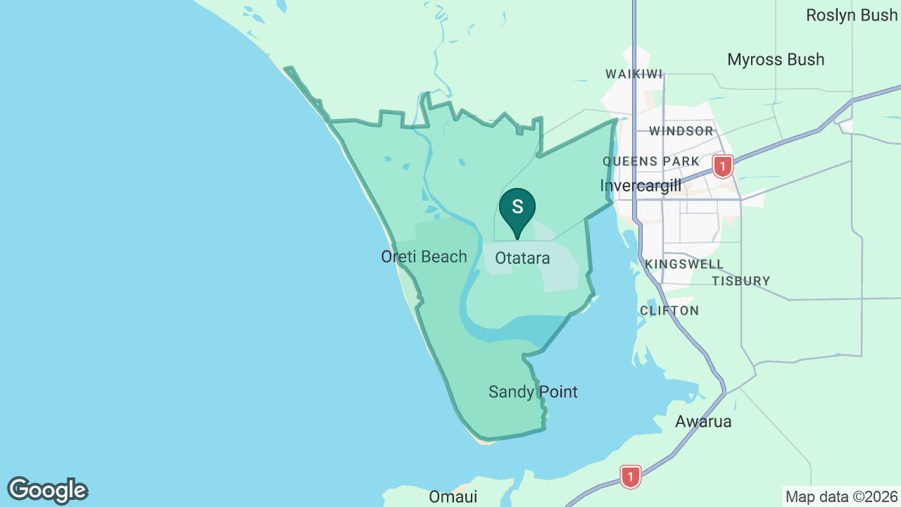 Otatara School static school zone map