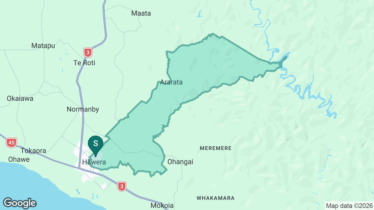 Tawhiti School static school zone map