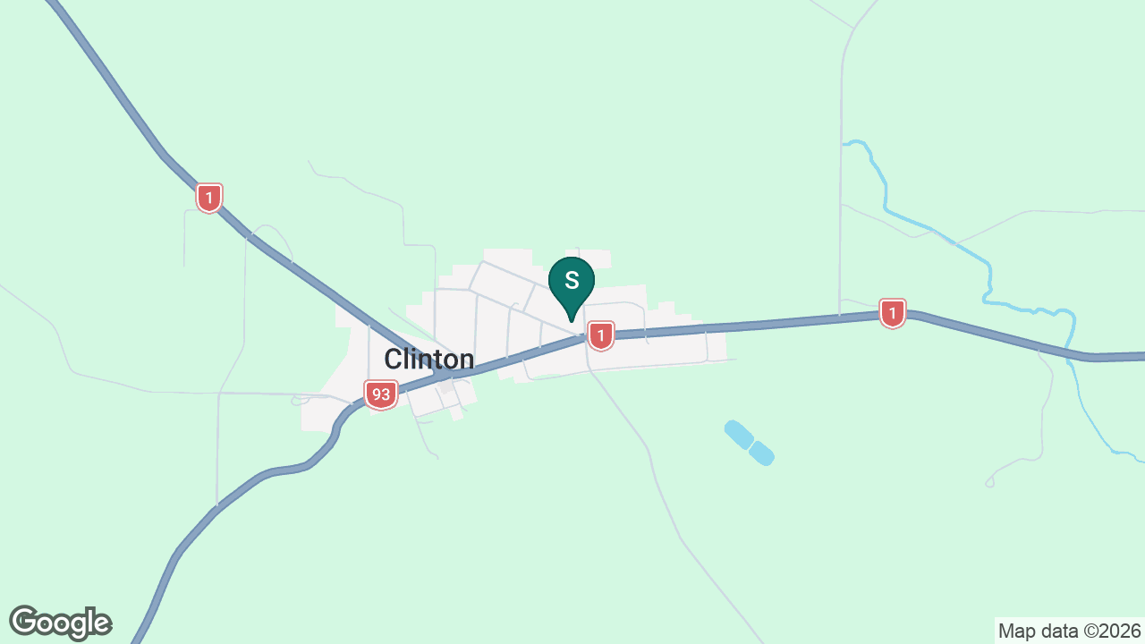 Clinton School static school zone map