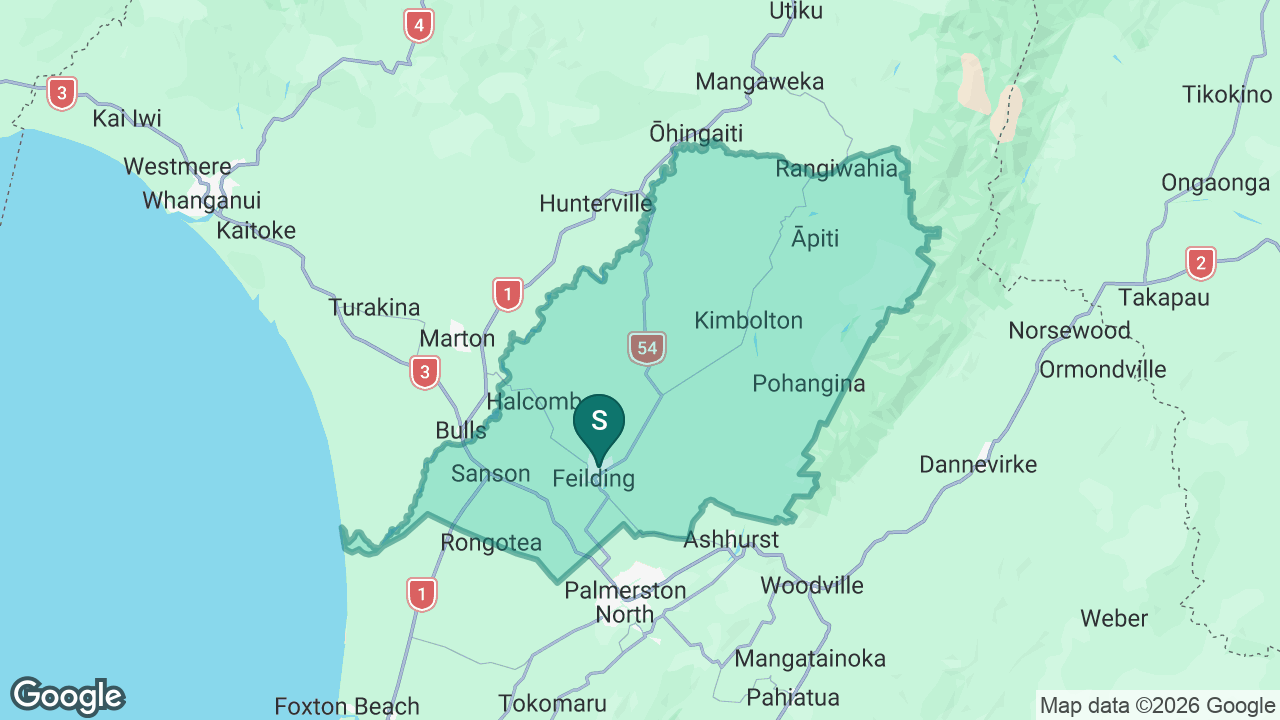 Feilding High School static school zone map