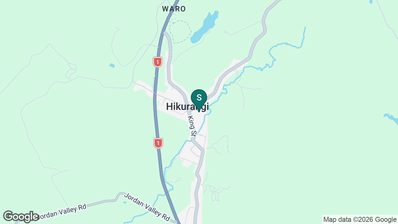 Hikurangi School static school zone map