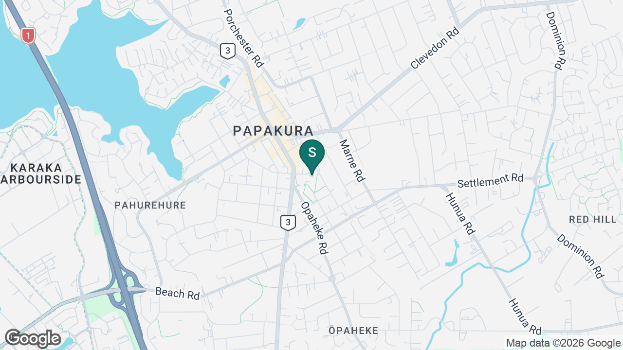 Papakura Activity Centre static school zone map
