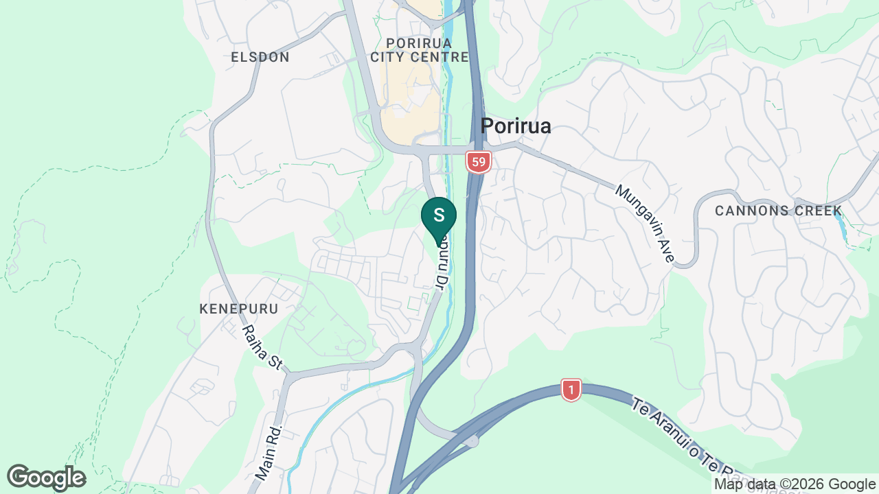 Porirua Activity Centre static school zone map