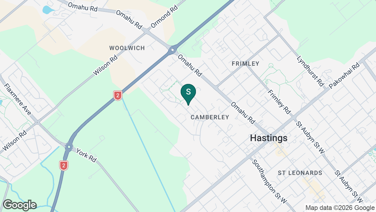 Camberley School static school zone map