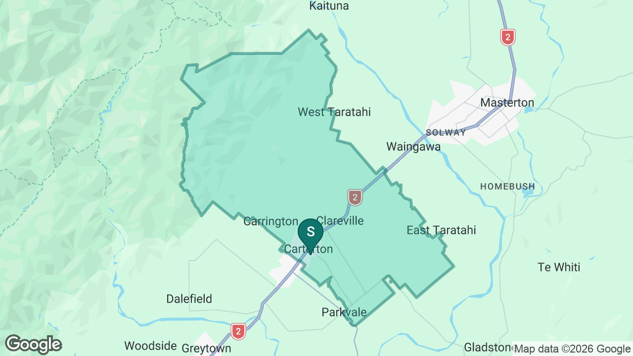Carterton School static school zone map