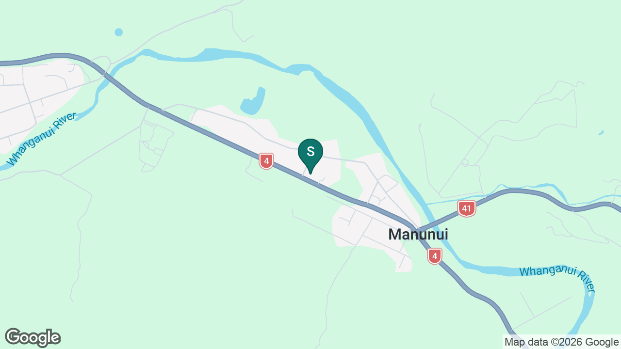 Manunui School static school zone map