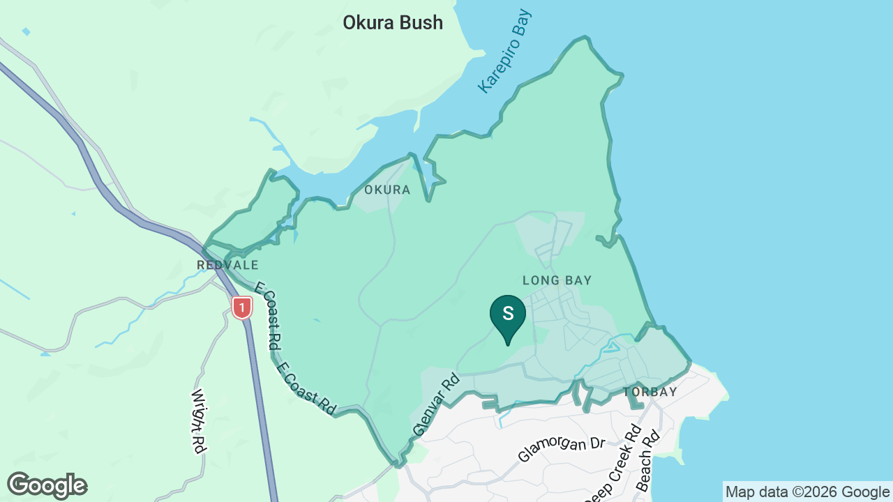Long Bay School static school zone map
