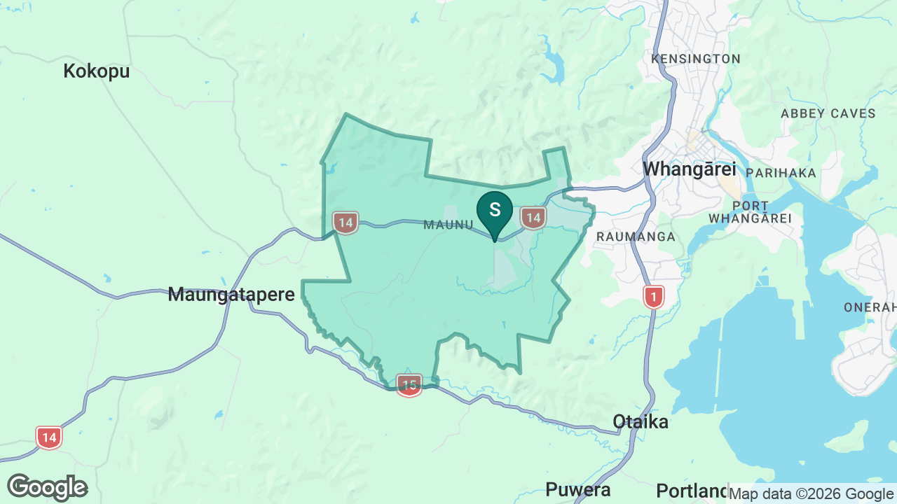 Maunu School static school zone map
