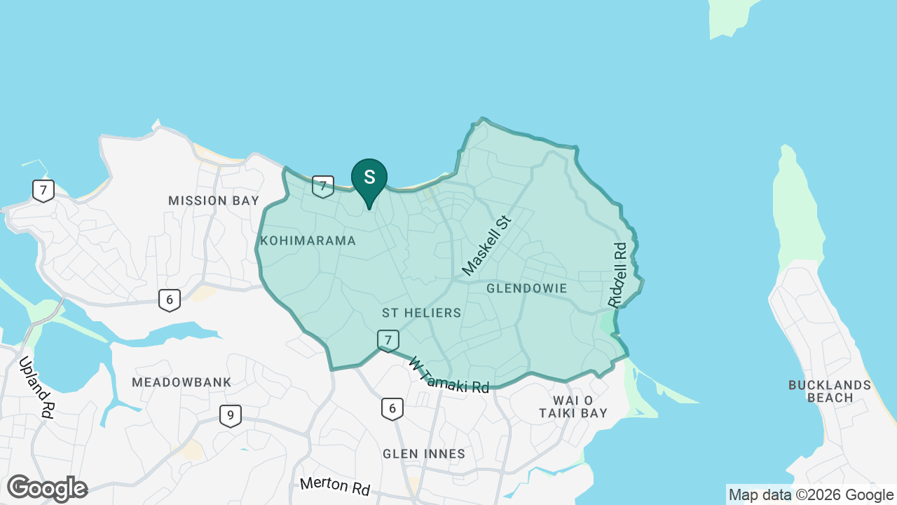 St Ignatius Catholic School (St Heliers) static school zone map
