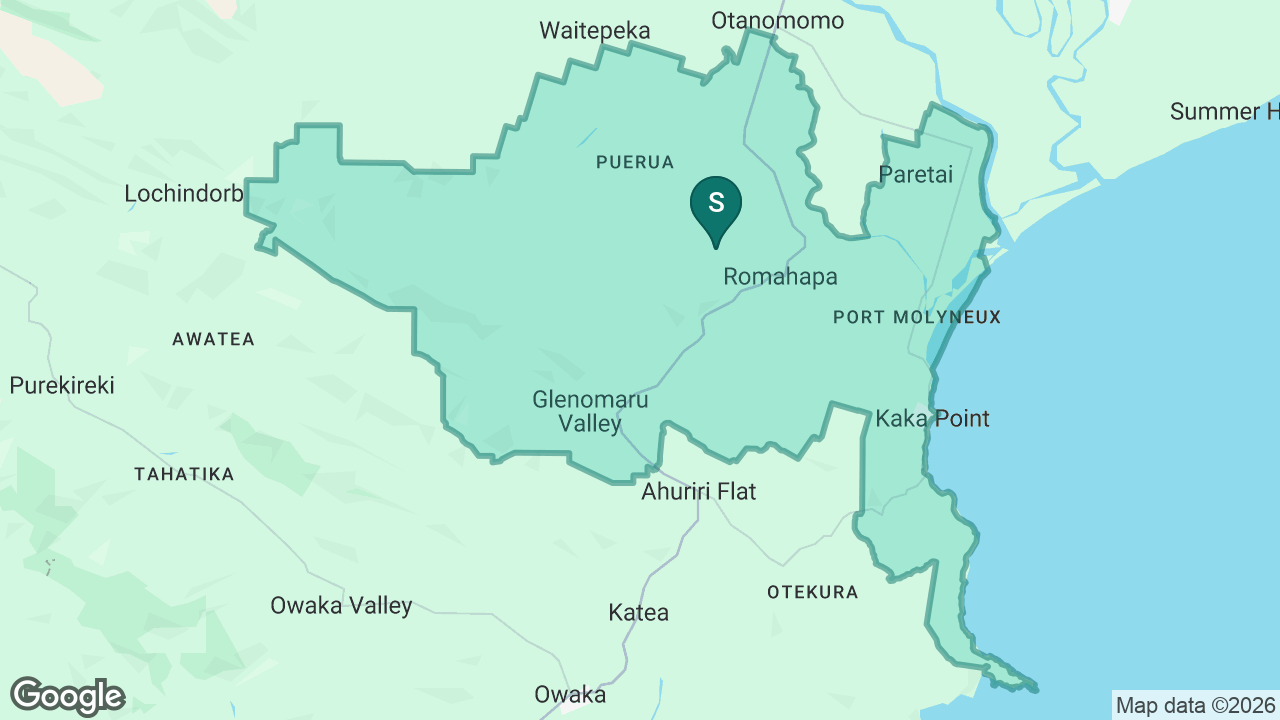 Romahapa School static school zone map