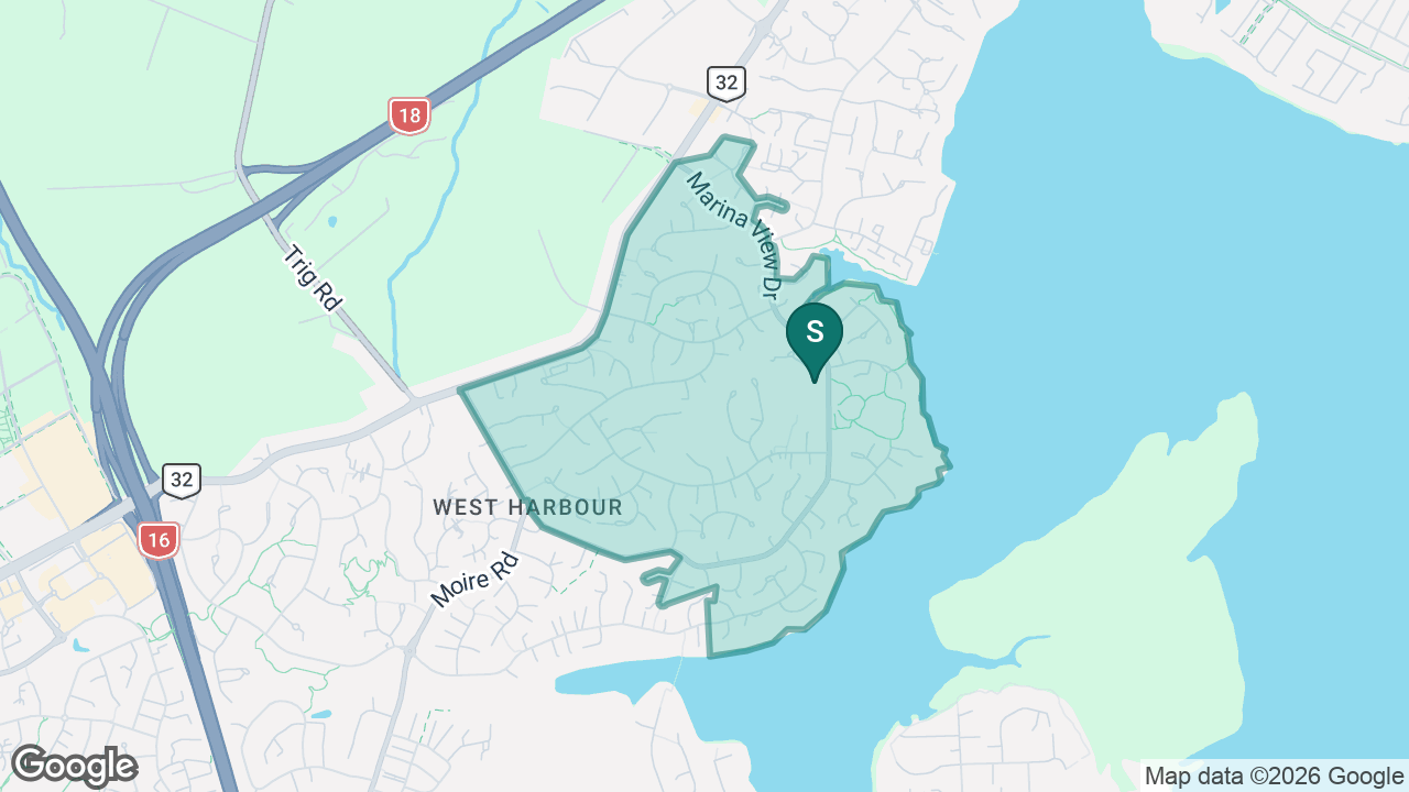Marina View School static school zone map