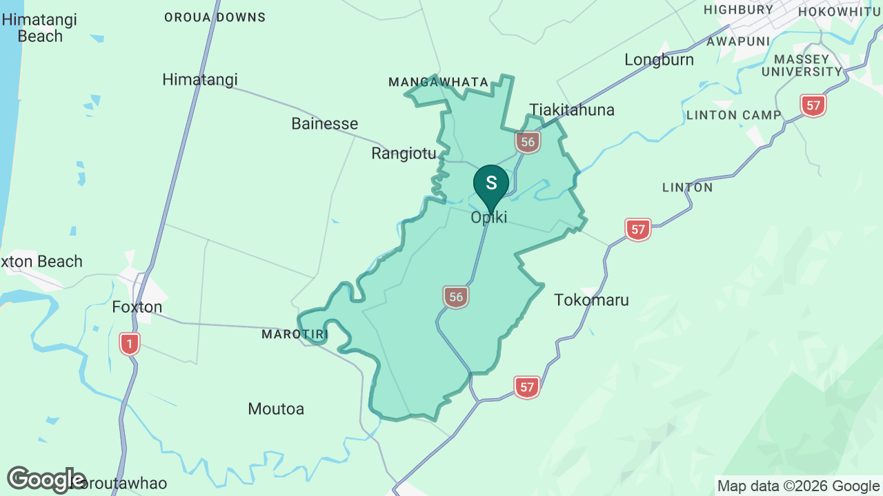 Opiki School static school zone map