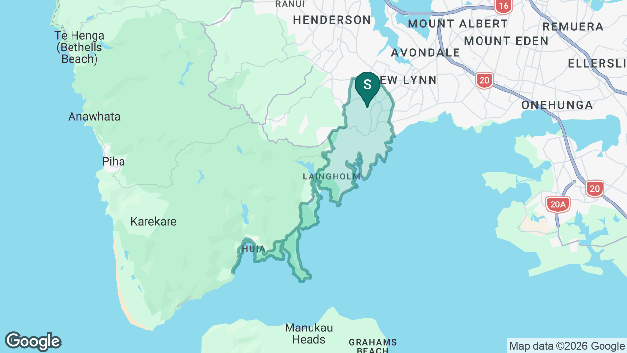 Glen Eden Intermediate static school zone map