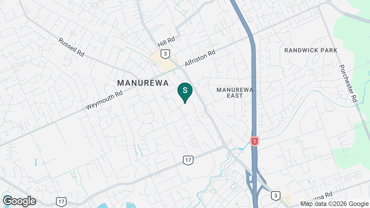 Manukau Christian School static school zone map