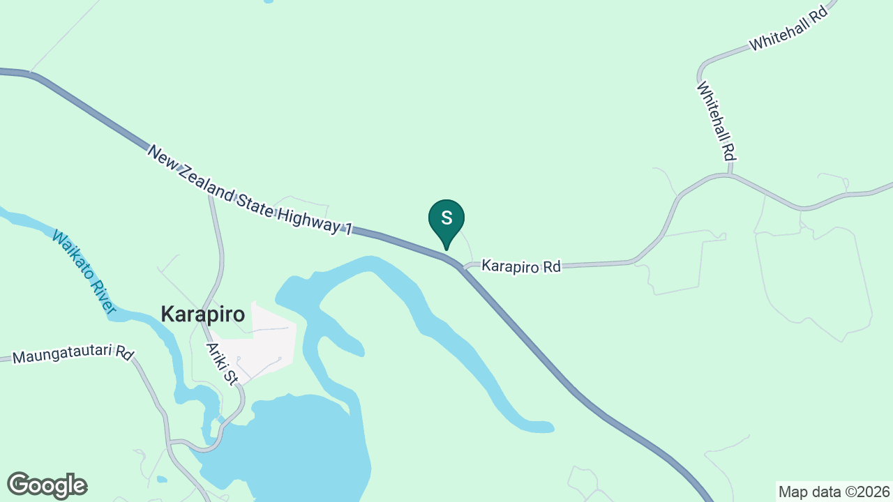 Karapiro School static school zone map