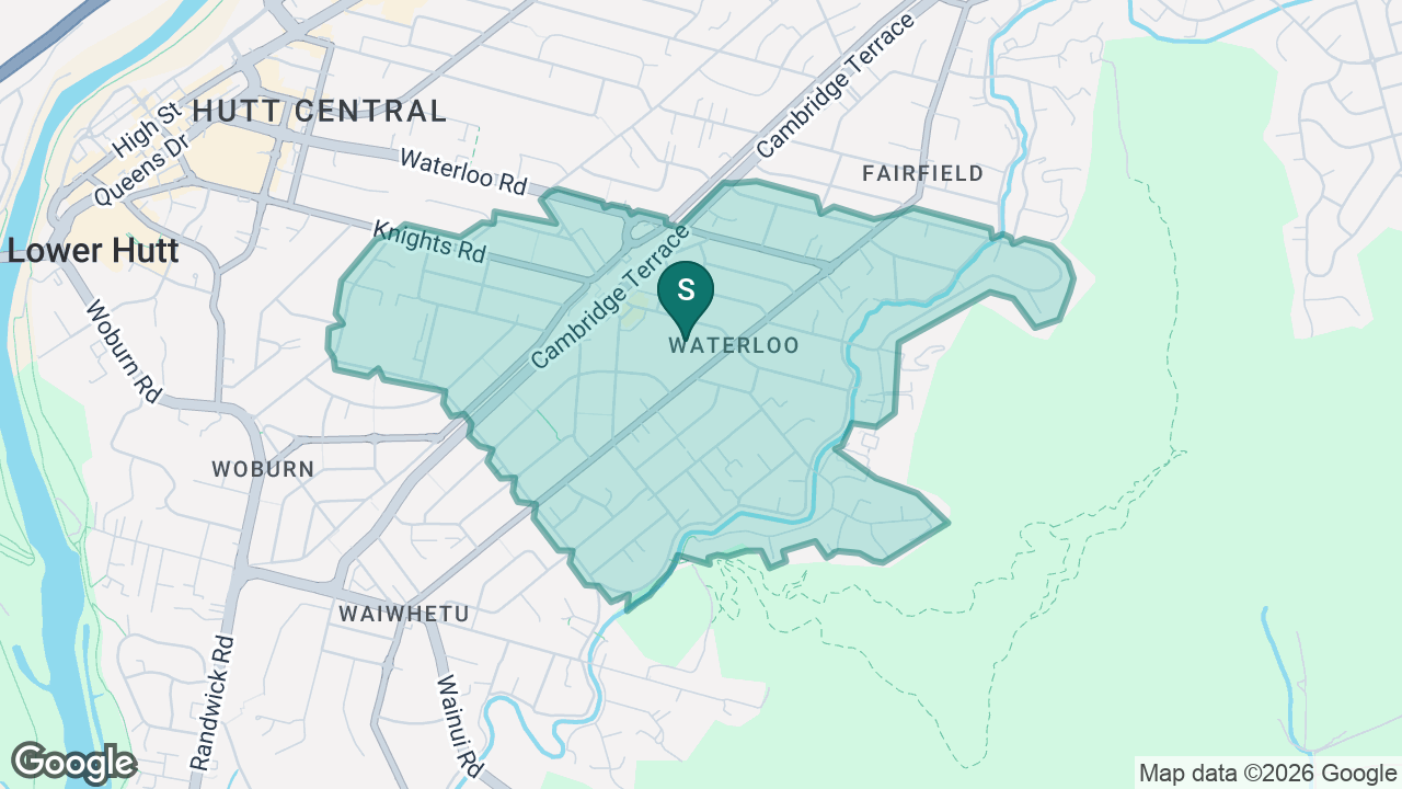 Waterloo School static school zone map