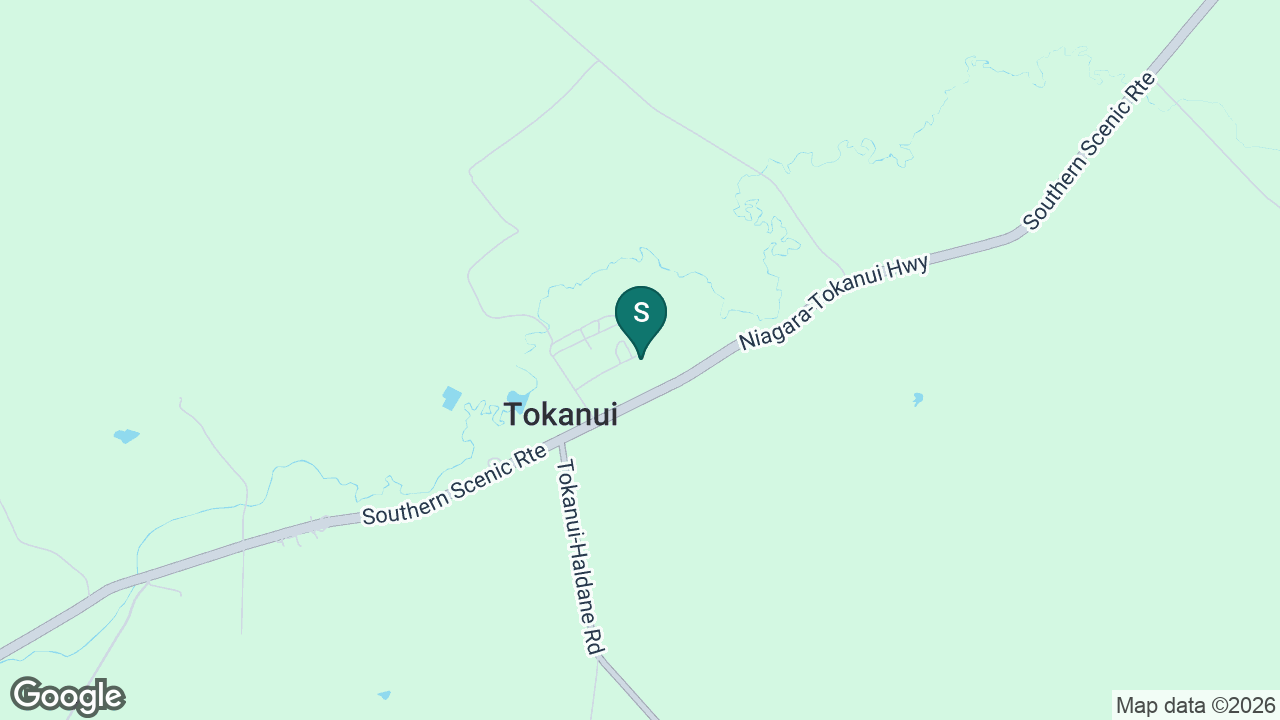 Tokanui School static school zone map