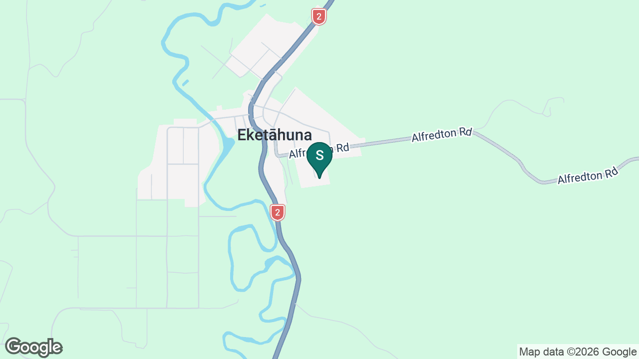 Eketāhuna School static school zone map