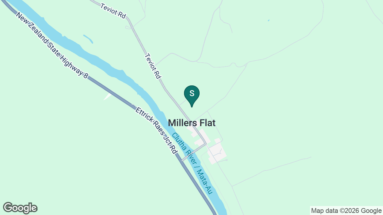 Millers Flat School static school zone map