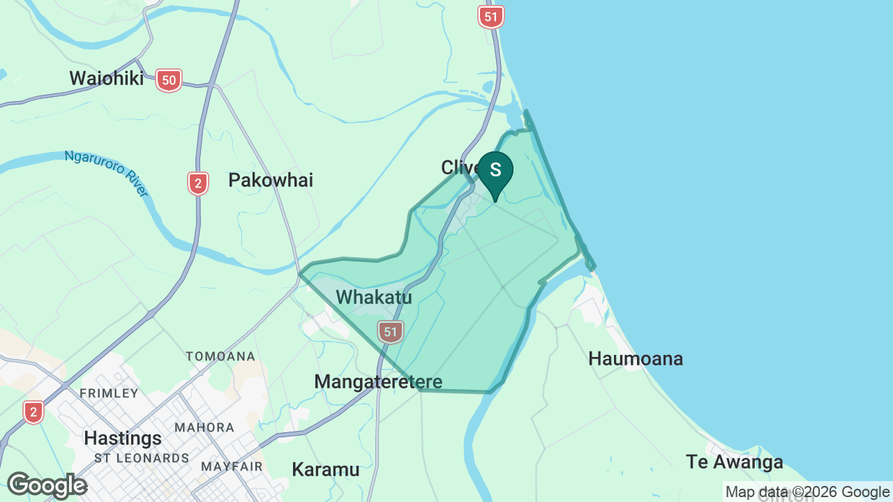 Clive School static school zone map