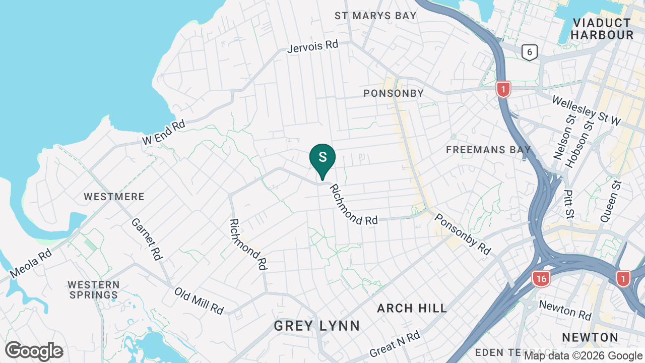 St Paul's College (Ponsonby) static school zone map