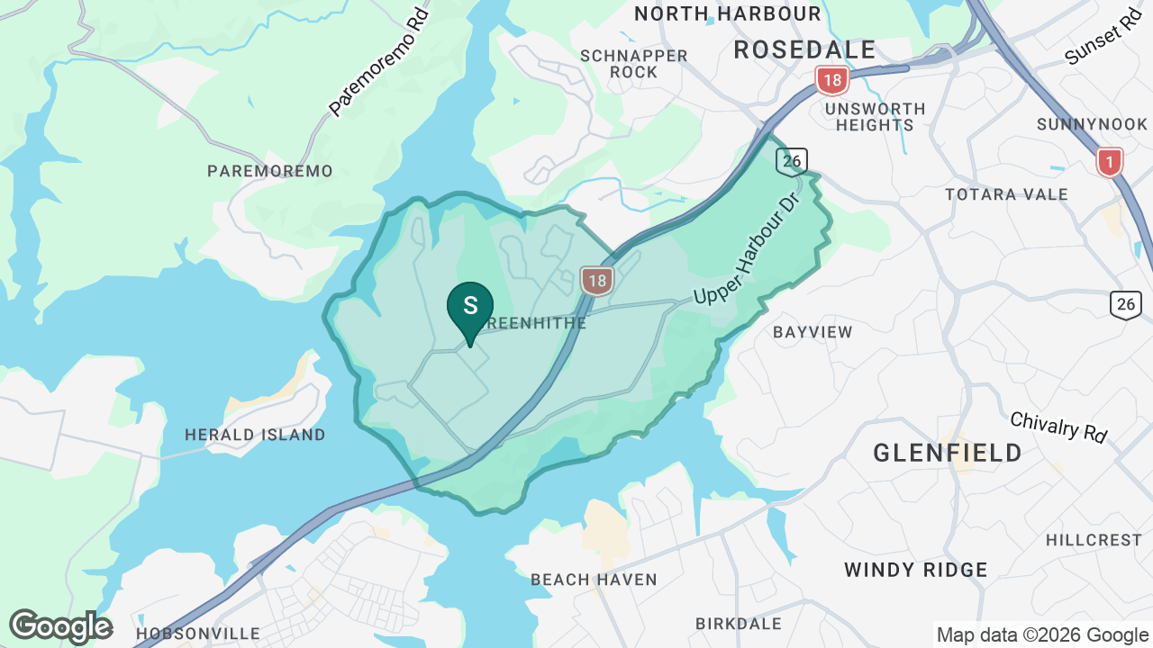 Greenhithe School static school zone map