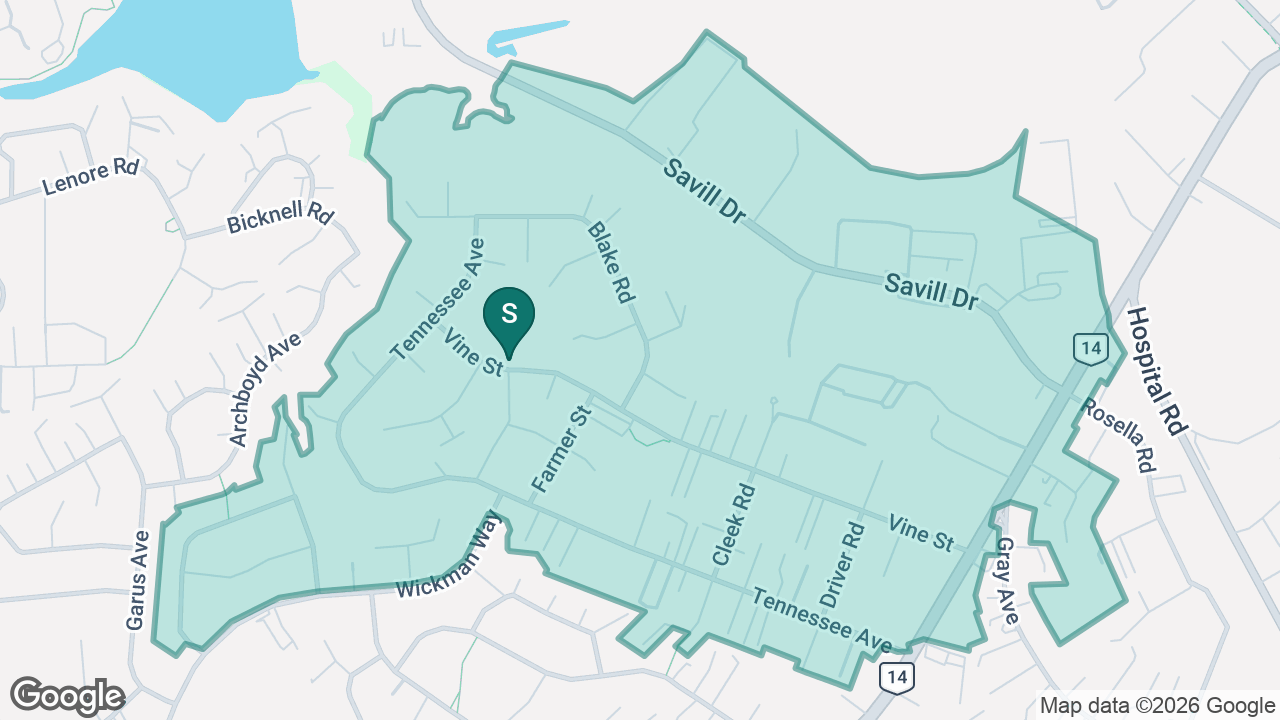 Sutton Park School static school zone map