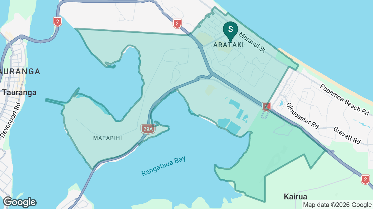 Arataki School static school zone map