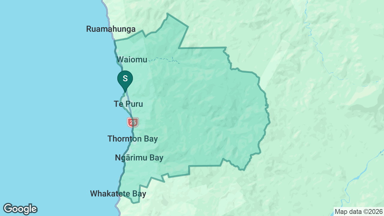 Te Puru School static school zone map