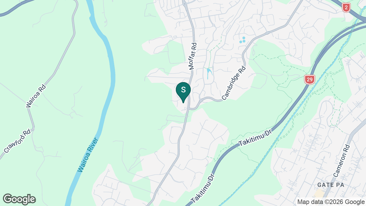 Tauranga Adventist School static school zone map