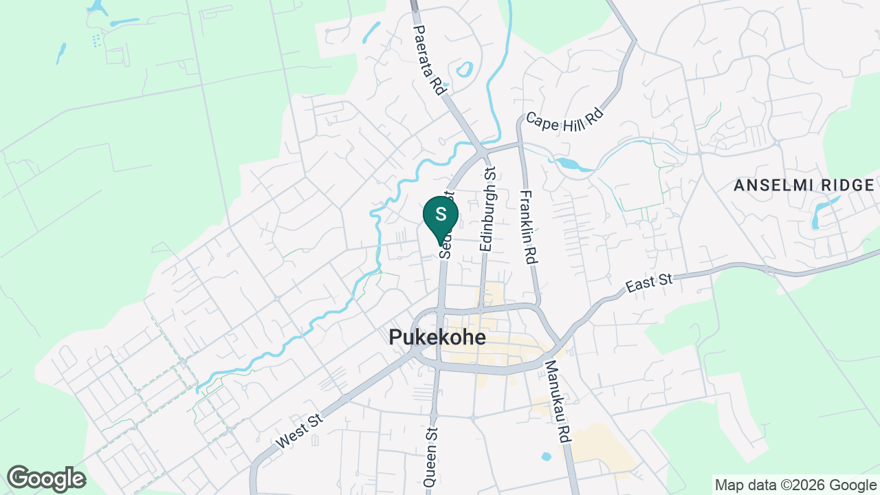 St Joseph's School (Pukekohe) static school zone map