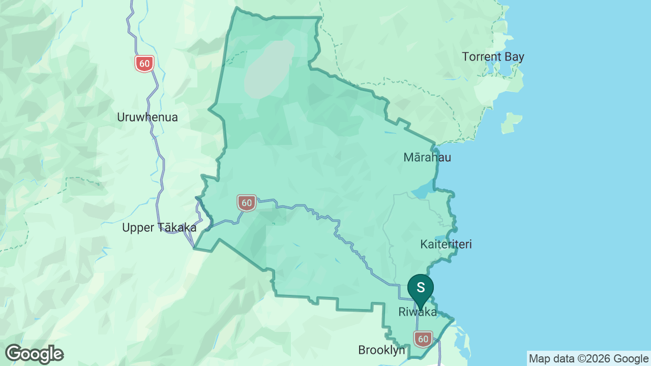 Riwaka School static school zone map