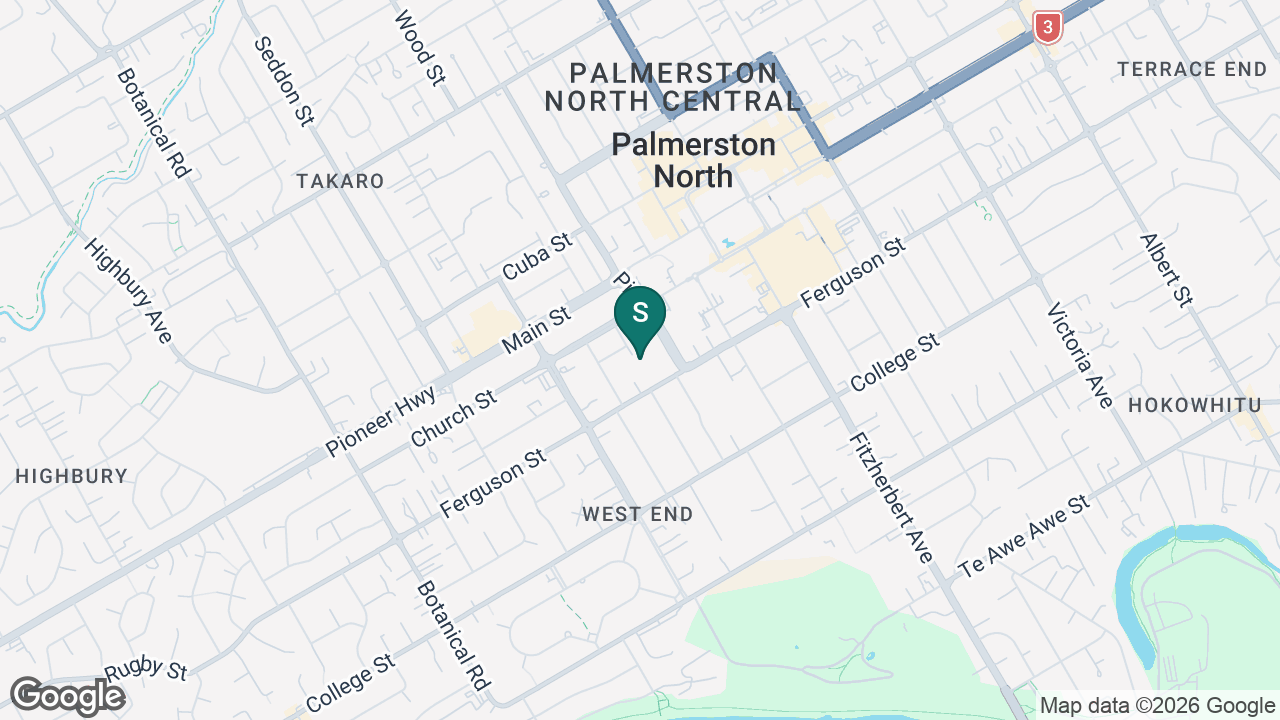 Palmerston North Adventist Christian School static school zone map