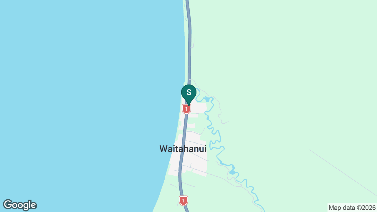 Te Kura o Waitahanui static school zone map