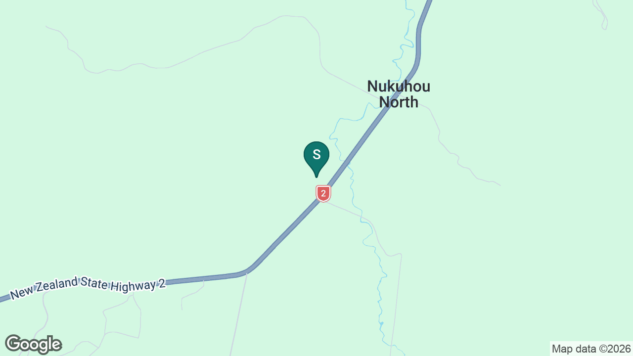 Nukuhou North School static school zone map