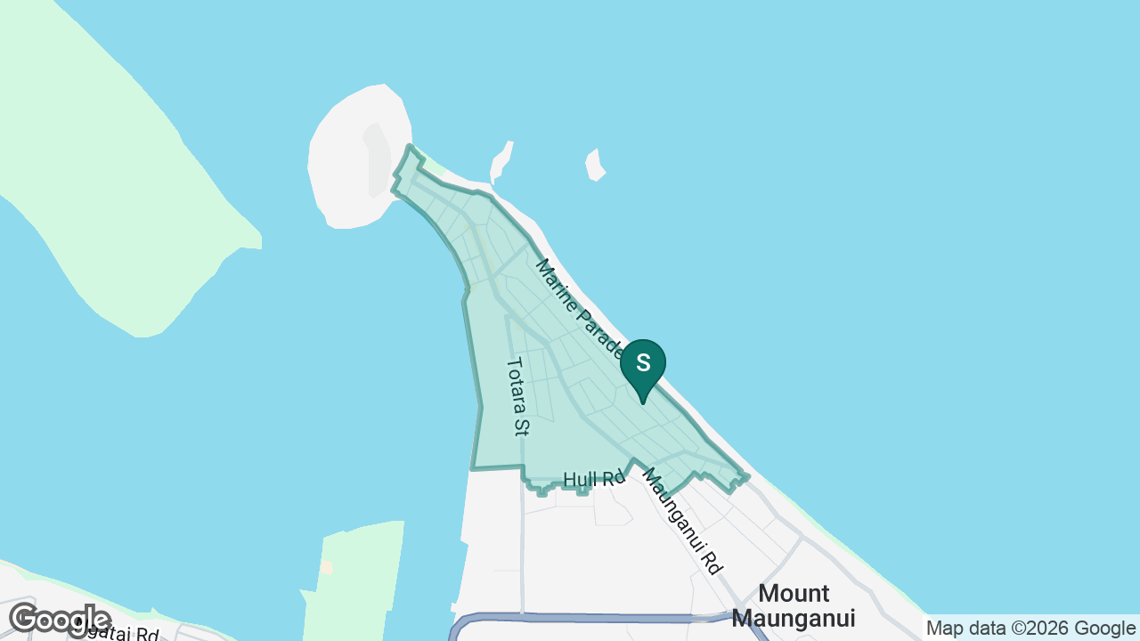 Mount Maunganui Primary School static school zone map